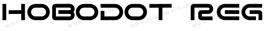 HoboDOT Regular字体转换